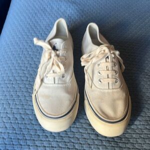 Ralph Lauren White Canvas CVO Sneaker Women’s 8